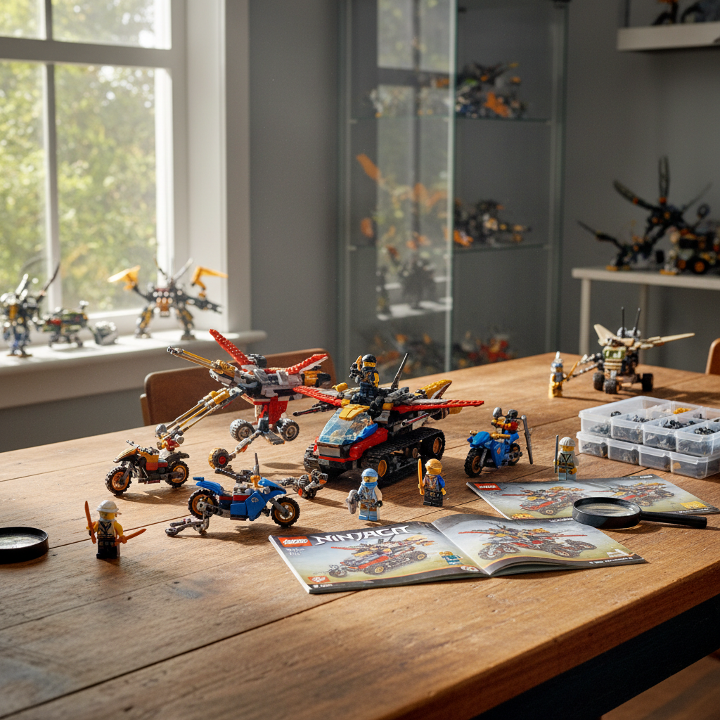 LEGO Ninjago 70595 Ультразвуковой рейдер 4-в-1 обзор коллекция
