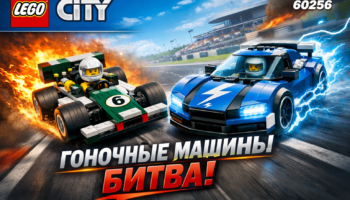 LEGO City 60256 гоночные машины битва классический болид электрокар